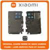 Original Γνήσιο Xiaomi Redmi 9C Redmi9C (M2006C3MG, M2006C3MT) Rear Back Camera Frame Πίσω Πλαίσιο Κάμερας + Lens Τζαμάκι Κάμερας (Service Pack By Xiaomi)