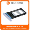 Original Γνήσιο Xiaomi Mi 10T 5G (M2007J3SY) , Mi10T Pro (M2007J3SG, M2007J3SP, M2007J3SI) SIM Card Tray Cover Assy + Micro SD Tray Slot Υποδοχέας Βάση Θήκη Κάρτας SIM Κάλυμμα White Άσπρο (Service Pack By Xiaomi)