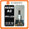 HQ OEM Συμβατό Με Xiaomi Redmi A2 (23028RN4DG, 23026RN54G), IPS LCD Display Screen Assembly Οθόνη + Touch Screen Digitizer Μηχανισμός Αφής Classic Black Μαύρο (Premium A+)