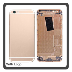 iPhone 6S, iPhone6S (A1633, A1688) Rear Back Battery Cover Middle Frame- Housing Πίσω Κάλυμμα Καπάκι Πλάτη Μπαταρίας - Σασί + Side Keys Πλαϊνά πλήκτρα  + Sim Tray Θήκη Κάρτας Gold Χρυσό (Ref By Apple)