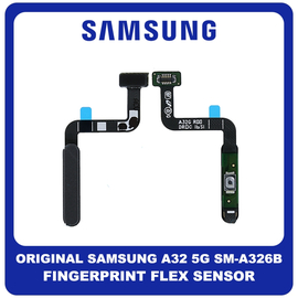 Γνήσια Original Samsung Galaxy A32 5G, A 32 5G (SM-A326B, SM-A326B/DS) Fingerprint Flex Sensor Αισθητήρας Δακτυλικού Αποτυπώματος Awesome Black Μαύρο GH96-14184A (Service Pack By Samsung)