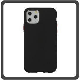 Θήκη Πλάτης - Back Cover,Solid Silicone Σιλικόνη TPU Black Μαύρο For iPhone 11 Pro