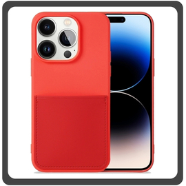 Θήκη Πλάτης - Back Cover, Silicone Σιλικόνη Liquid Inserted TPU Protective Case Red Κόκκινο For iPhone 13 Pro Max