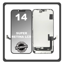 iPhone 14, iPhone14 (A2882, A2649​), Super Retina XDR OLED LCD Display Screen Assembly Οθόνη + Touch Screen Digitizer Μηχανισμός Αφής Midnight Μαύρο (Ref By Apple)