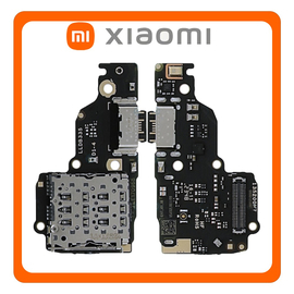 HQ OEM Συμβατό Με Xiaomi Redmi Note 13 4G (23129RAA4G, 23124RA7EO) USB Type-C Charging Dock Connector Flex Sub Board, Καλωδιοταινία Υπό Πλακέτα Φόρτισης + Microphone Μικρόφωνο (Premium A+)