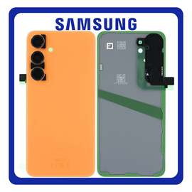 Γνήσια Original Samsung Galaxy S24 5G (SM-S921B, SM-S921B/DS) Rear Back Battery Cover + Camera Lens Πίσω Κάλυμμα Καπάκι Πλάτη Μπαταρίας + Τζαμάκι Κάμερας Sandstone Orange Πορτοκαλί GH82-33101G (Service Pack By Samsung)