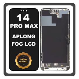 Original Fog For Apple iPhone 14 Pro Max, iPhone 14 ProMax (A2894, A2651) APLONG LTPO Super Retina XDR OLED LCD Display Screen Assembly Οθόνη + Touch Screen Digitizer Μηχανισμός Αφής Black Μαύρο (Lifetime Warranty​)