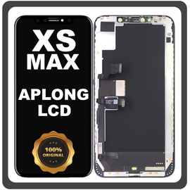 Γνήσια Original For Apple iPhone XS Max, iPhone XSMax (A1921, A2101) APLONG LCD Display Screen Assembly Οθόνη + Touch Screen Digitizer Μηχανισμός Αφής Space Gray Μαύρο (Lifetime Warranty​)