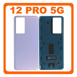 HQ OEM Συμβατό Με Xiaomi 12 Pro (2201122C, 2201122G), Rear Back Battery Cover Πίσω Καπάκι Πλάτη Μπαταρίας Purple Μωβ (Premium A+)