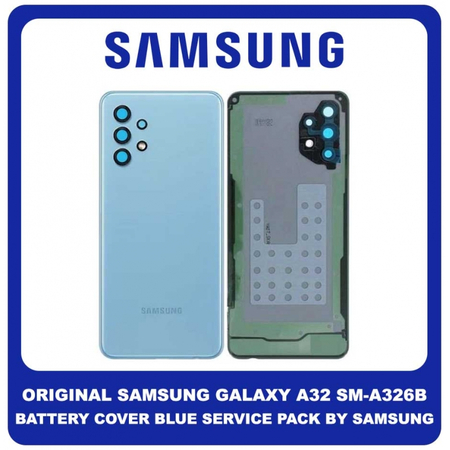 Original Γνήσιο Samsung Galaxy A32 5G A326 SM-A326B Battery Cover Awesome Blue Καπάκι Μπαταρίας Μπλε GH82-25080C (Service Pack By Samsung)