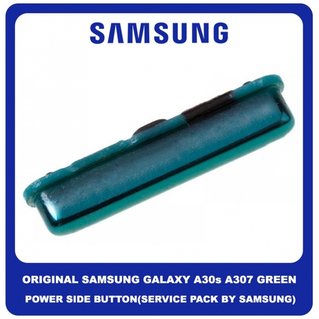 Γνήσιο Original Samsung Galaxy A30s A307 (SM-A307F, SM-A307FN, SM-A307G, SM-A307GN, SM-A307GT, SM-A307F/DS, SM-A307FN/DS, SM-A307G/DS, SM-A307GN/DS, SM-A307GT/DS) Power On / Off Button External Side Key Πλαινό Πλήκτρο Κουμπί Έναρξης Εκκίνησης Prism Crush Green Πράσινο GH64-07658B GH64-07658A (Service Pack By Samsung)