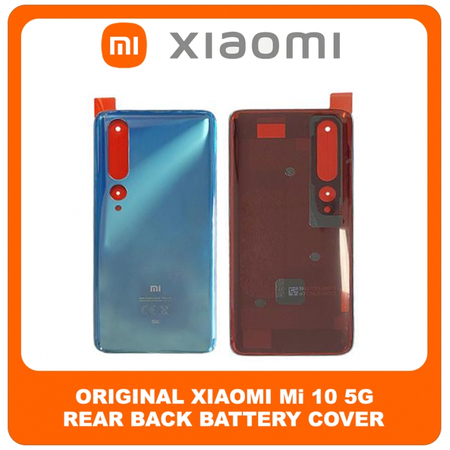 Γνήσια Original XIaomi Mi 10 5G, Mi10 5G (M2001J2G, M2001J2I, Mi 10) Rear Back Battery Cover Πίσω Κάλυμμα Καπάκι Πλάτη Μπαταρίας Coral Green Πράσινο 550500007N1L (Service Pack By Xiaomi)