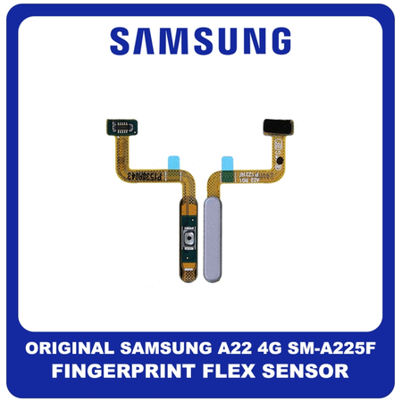 Γνήσια Original Samsung Galaxy A22 4G, A 22 4G (SM-A225F, SM-A225F/DS) Fingerprint Flex Sensor Αισθητήρας Δακτυλικού Αποτυπώματος Violet Βιολετή GH96-14401C​ (Service Pack By Samsung)