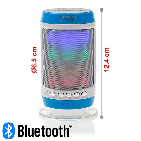 Sound can Ηχείο Bluetooth με led Μπλέ