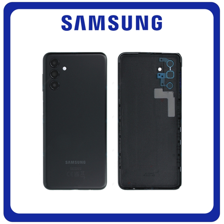 Γνήσια Original Samsung Galaxy A13 5G (SM-A136U, SM-A136U1) Rear Back Battery Cover Πίσω Κάλυμμα Καπάκι Πλάτη Μπαταρίας + Camera Lens Τζαμάκι Κάμερας Black Μαύρο GH82-28961A (Service Pack By Samsung)