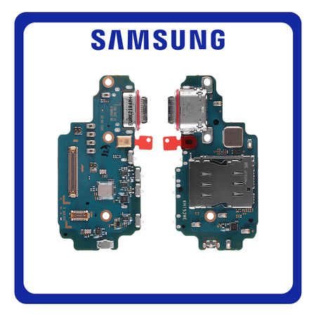 Γνήσια Original Samsung Galaxy S22 Ultra 5G (SM-S908B, SM-S908B/DS), USB Type-C Charging Dock Connector Flex Sub Board, Καλωδιοταινία Υπό Πλακέτα Φόρτισης + Microphone Μικρόφωνο GH96-14802A (Service Pack By Samsung)