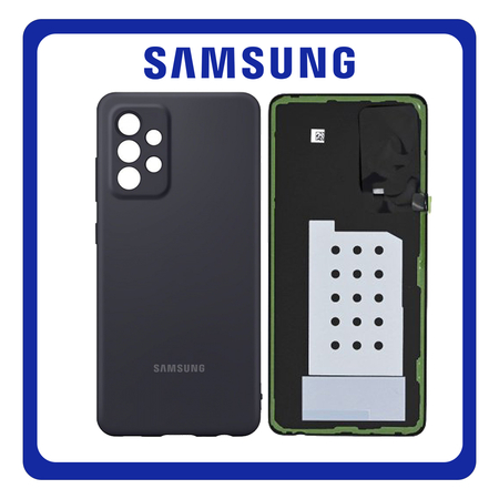 HQ OEM Συμβατό Με Samsung Galaxy A52 (SM-A525F, SM-A525F/DS) Rear Back Battery Cover Πίσω Κάλυμμα Καπάκι Πλάτη Μπαταρίας Awesome Black Μαύρο (Premium A+​)