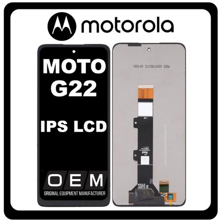 HQ OEM Συμβατό Με Motorola Moto G22 (XT2231-2), IPS LCD Display Screen Assembly Οθόνη + Touch Screen Digitizer Μηχανισμός Αφής Black Μαύρο (Premium A+)