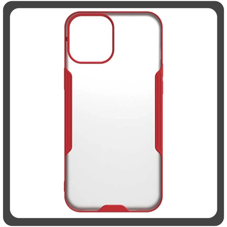 Θήκη Πλάτης - Back Cover, Silicone Σιλικόνη TPU-Rimmed Acrylic Protective Case Red Κόκκινο For iPhone 14 Pro Max