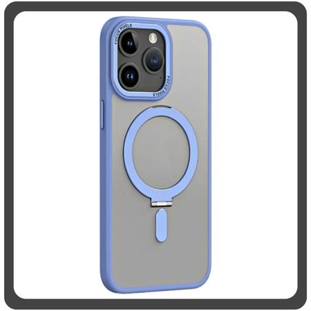 Θήκη Πλάτης - Back Cover, Silicone Σιλικόνη Creative Invisible Bracket Protective Case Sky Blue Μπλε For iPhone 14 Pro