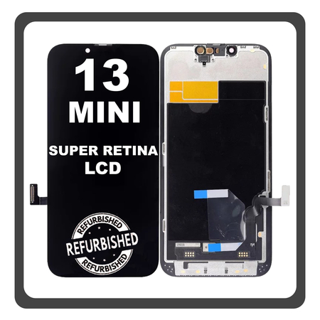 iPhone 13 mini (A2628, A2481) Super Retina XDR OLED LCD Display Screen Assembly Οθόνη + Touch Screen Digitizer Μηχανισμός Αφής Black Μαύρο (Ref By Apple) (0% Defective Returns)