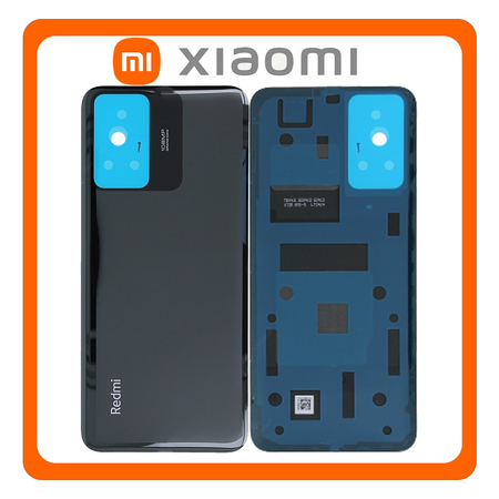 HQ OEM Συμβατό Με Xiaomi Redmi Note 12S 4G (2303CRA44A, 23030RAC7Y) Rear Back Battery Cover Πίσω Καπάκι Πλάτη Μπαταρίας Onyx Black Μαύρο (Premium A+)