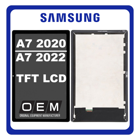 HQ OEM Συμβατό Με Samsung Galaxy Tab A7 2020 10.4" (SM-T500, SM-T505) / Tab A7 2022 10.4" (SM-T509) TFT LCD Display Screen Assembly Οθόνη + Touch Screen Digitizer Μηχανισμός Αφής Dark Grey Gold (Premium A+)