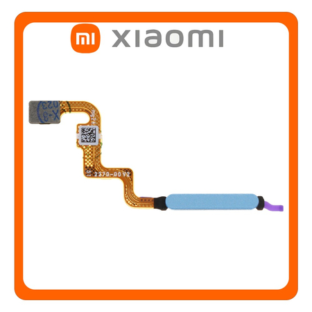 Γνήσια Original Xiaomi Redmi Note 12 4G (23021RAAEG, 23021RAA2Y) Fingerprint Sensor Flex Αισθητήρας Δαχτυλικού Αποτυπώματος Blue Μπλε (Service Pack By Xiaomi)