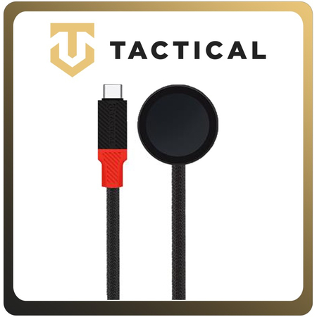 Γνήσια Original Tactical Wireless Charger Ασύρματος Φορτιστής Recce 3:20 Cable For Apple Watch Black/Red (Blister Pack By Tactical)