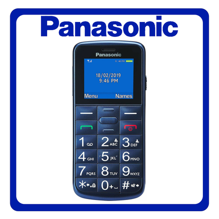 Panasonic KX-TU110EXC Dual SIM, Brand New Feature Mobile Phone Κινητό με Κουμπιά Blue Μπλε