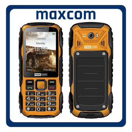 MaxCom MM920 Single SIM, Brand New Feature Mobile Phone Κινητό με Κουμπιά Orange ΠορτοκαλίMaxCom MM920 Single SIM, Brand New Feature Mobile Phone Κινητό με Κουμπιά Orange Πορτοκαλί