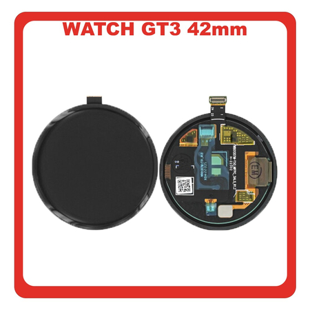 HQ OEM Συμβατό Με Huawei Watch GT3 42mm (MIL-B19) AMOLED LCD Display Aseembly Screen Οθόνη + Touch Digitizer Unit Μηχανισμός Aφής Black Μαύρο (Premium A+)