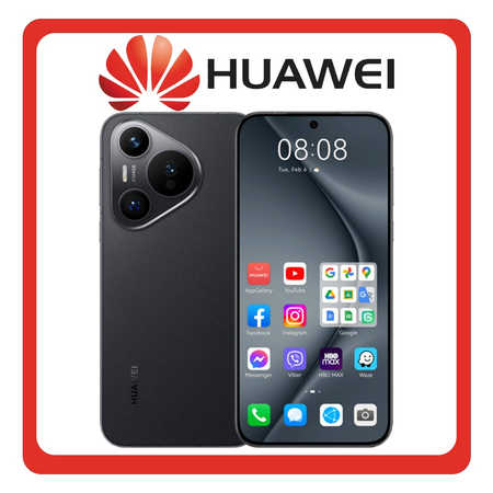 Huawei Pura 70 Dual SIM (12GB/256GB), Brand New Smartphone Mobile Phone Κινητό Black Μαύρο